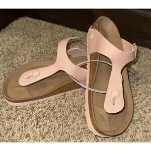 **Birkenstock Gizeh Sandal Vegan Blush Pink NEW - 39 Regular 8-8.5